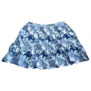 NWT Lands’‎ End Size XL 14-16 Big Girl Athletic Skort Blue Star Built In Shorts